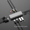 Station d&#39;amarrage USB de Type-C 11 en 1